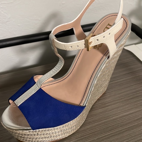 Idore shoes silver and royal blue size 8 - Picture 5 of 5